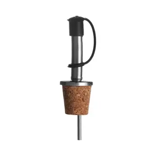 Knaak Schenktuit Met Dop - Rvs Schenkdop Met Kurk - Voor Flessen - Keuken & Diner - 1 Stuk - Herbruikbaar