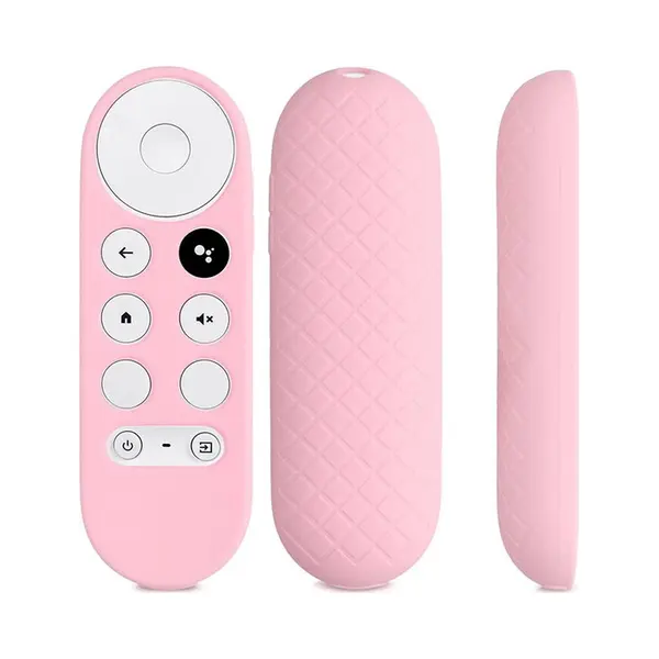 Knaak Luxe Soft Case Geschikt Voor Google Chromecast (2020) - Cover Hoesje - Siliconen - Roze thumbnail