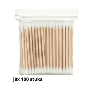 Knaak Wattenstaafjes - Bamboe - 800 Stuks - Zachte Tips - Ideaal Voor Make-up & Gezichtsverzorging