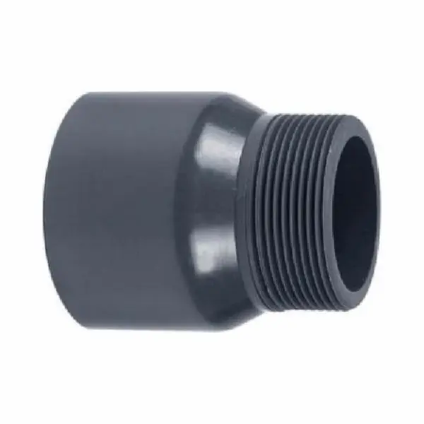 PoolPlaza Pvc Puntstuk Lijm/buitendraad - Koppeldeel - Koppelstuk Zwembad - 10 Bar (PN10) | 50 X 1, 5" Mm thumbnail