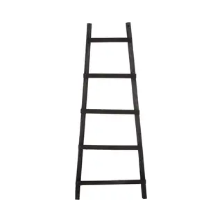 House Of Seasons Dekoleiter - L29 X B49 X H119 Cm - Pappelholz - Schwarz