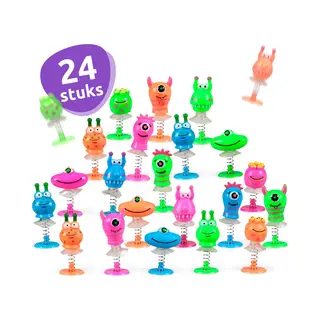 Isa's Friends® - Uitdeelcadeaus Bouncing Monsters - 24 Stuks - Traktatie