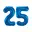 Blauw, Cijfer 25