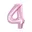 Cijfer 4, Roze