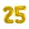 Cijfer 25, Goud