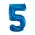 Blauw, Cijfer 5