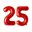 Cijfer 25, Rood