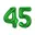 Groen, Groen Cijfer 45