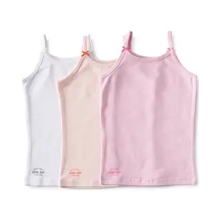 Little Label Hemd Meisjes - 3 Stuks - Maat 146-152 - Roze, Wit - Zachte Bio Katoen