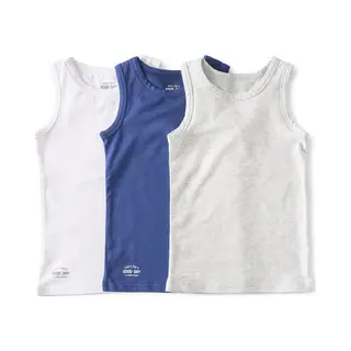 Little Label Hemd Jongens - 3 Stuks - Maat 158-164 - Wit, Blauw, Grijs - Zachte Bio Katoen