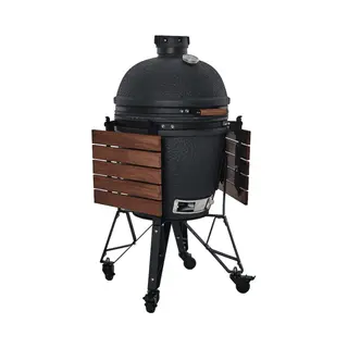 The Bastard Large Urban Kamado Grill/Grill Fass Holzkohle Schwarz