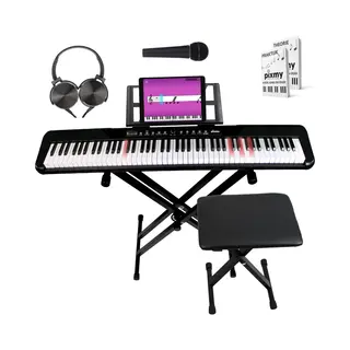 Pixmy - Keyboard - MP188 Compleet - Keyboard Piano - App 88Keys - Voor Jong En Oud - Lichtgevende Toetsen - Digitale Piano - MP188(C)