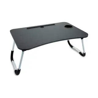 Somstyle Laptoptafel - Bedtafel - Schoottafel - Mdf Hout - Ontbijttafel - 60x48x28 Cm - Zwart