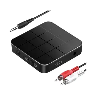 Exclusive By Tw KN321 - Bluetooth 5.0 Zender&Ontvanger - 3.5MM Aux / Rca - Zwart