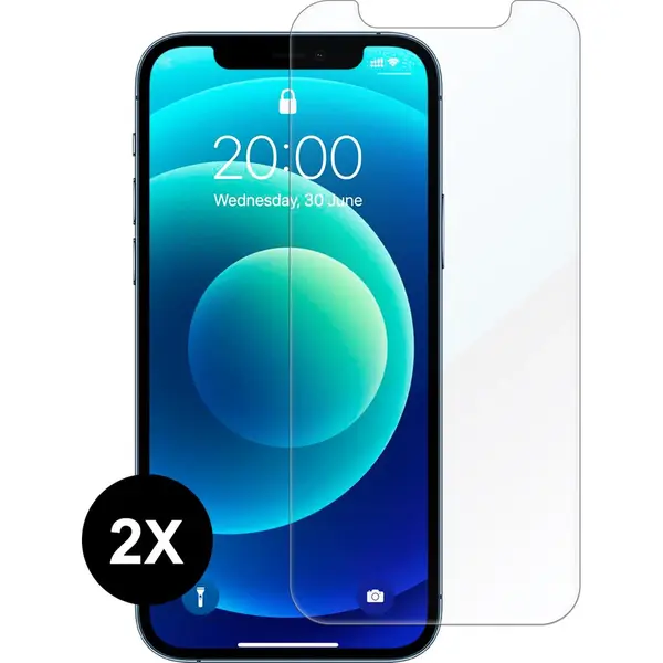 Solutionss4 Geschikt Voor IPhone 12 Mini Screen Protector Tempered Glass - 2 Stuks Extra Sterk Beschermglas Screen Protector thumbnail