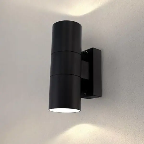 Ledvion Led Wandleuchte Luna - Schwarz- GU10 - Beidseitig thumbnail