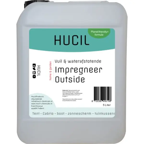 Hucil Imprägniermittel Textil Außen - Bootskappe - Zelt - Cabrio - Sonnenschutz - Gartenkissen - Imprägnierspray - 5 Liter thumbnail
