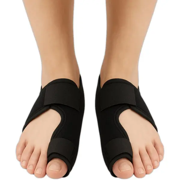 Trebin Hallux Valgus Grote Teencorrector – Teenspreider Met Spalk – Set Van 2 – Verstelbaar – One Size – Voor Linker- En Rechtervoet thumbnail