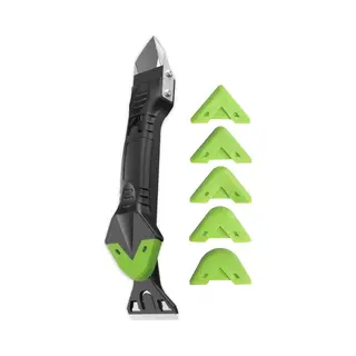 Stack Kit Schraper | 5 In 1 - Kitspatel - Kitschraper - Kittuit - Afstrijkrubber Siliconen Set - Voegstrijker Set - Kit Naden - Afkitten - Kit