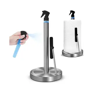 Matti® - Keukenrolhouder - Keukenrolhouders - Staande Keukenrolhouder Rvs - Incl. Sprayflesje