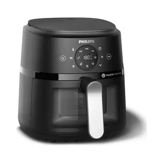 Philips 2000 series NA211/00 friteuse Enkel 3,2 l Vrijstaand 1300 W Heteluchtfriteuse Zwart, Zilver
