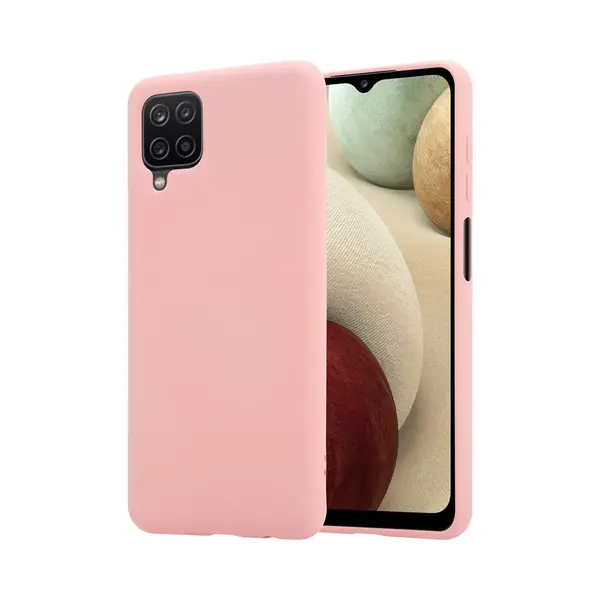 ShieldCase Silicone Case Geschikt Voor Samsung Galaxy A12 Hoesje - Optimale Bescherming - Perfecte Pasvorm - Tpu Materiaal - Roze thumbnail