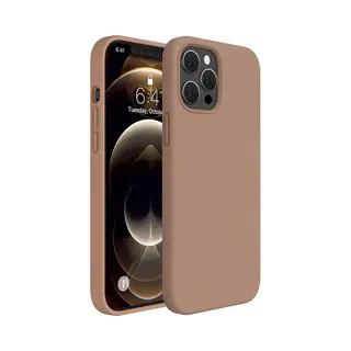 ShieldCase Silicone Case Geschikt Voor Apple IPhone 12 Pro Max Hoesje - Optimale Bescherming - Perfecte Pasvorm - Tpu Materiaal - Lichtbruin