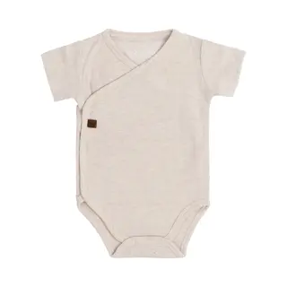 Baby's Only Rompertje Melange - Warm Linen - 44 - 100% Ecologisch Katoen - Gots