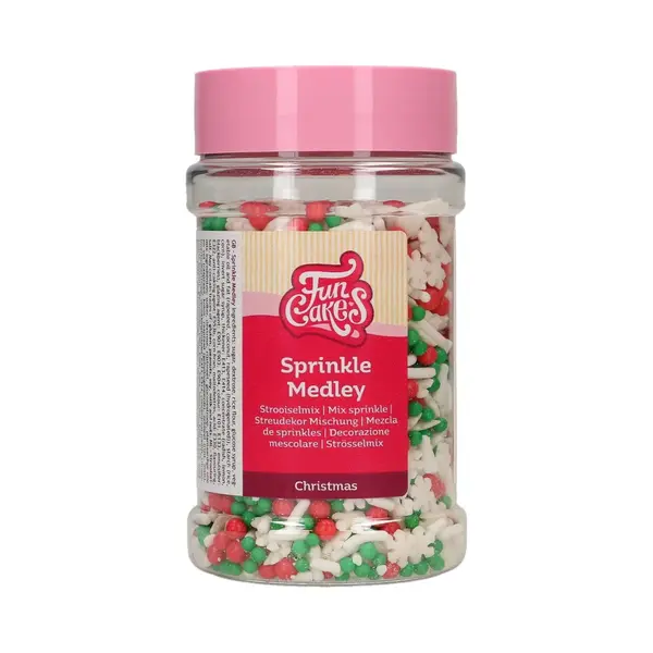 FunCakes Sprinkle Medley - Christmas - 180g - Eetbare Taartdecoratie thumbnail