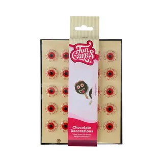 FunCakes Chocolade Decoraties - Half Oogbal - Set/25