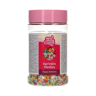 FunCakes Sprinkle Medley - Happy Birthday - 180g - Eetbare Taartdecoratie