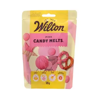 Wilton Candy Melts Pink, Melting Candy With Sweet Creamy Flavour For Molding, Dipping And Decorating, Optimal For Cake Pops, Candies, Cakes And