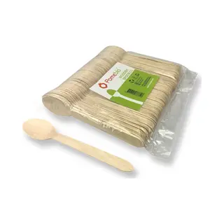 Pomebio Houten Lepel - 160 Mm - Gewaxt - 100 Stuks
