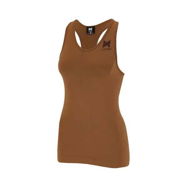 Xtreme Sportswear Sport Singlet Dames Cognac - Fitness Top - Maat M thumbnail