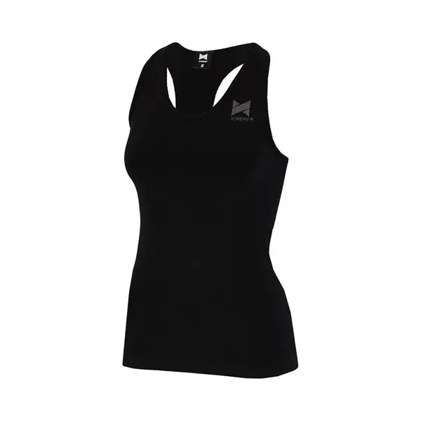 Xtreme Sportswear Sport Singlet Dames Zwart - Fitness Top - Maat S thumbnail