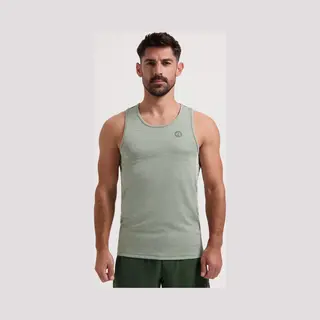 Rogelli Ace Hardloop Singlet Heren - Mouwloos Sportshirt - Groen - Maat Xl