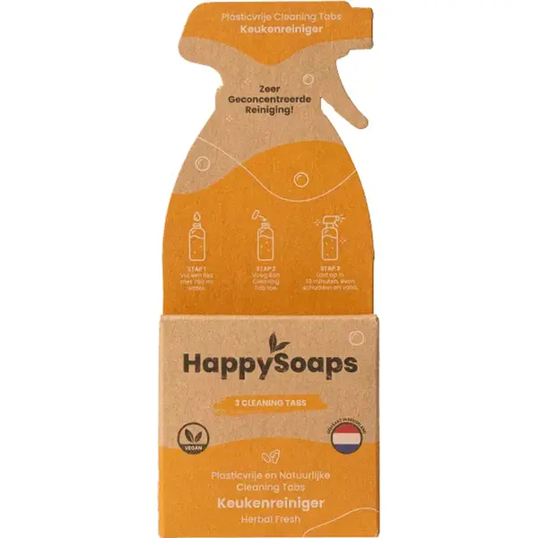 HappySoaps Cleaning Tabs Keukenreiniger Herba Fresh 24 Gr thumbnail