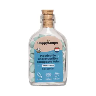 HappySoaps Tandpasta Tabs Met Fluoride Spearmint 130 Gr