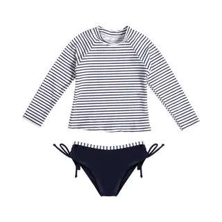 La V Badmode Sport Lange Mouwen Navy Strepen 92/98