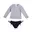 Navy  strepen