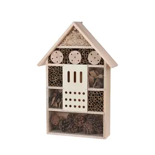 Pro Garden Groot Vlinderhuis/bijenhuis/wespenhotel Voor Insecten 51 Cm - Tuindecoratie - Diervriendelijk - Hotel/huis Voor Insecten - Lieveheersbeestjehuis