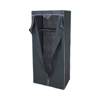 Storage Solutions - Mobiele Opvouwbare Kledingkast - Grijs - 160 Cm
