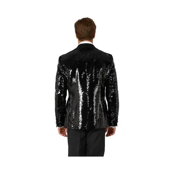 OppoSuits Mannen Blazer Briljant Black Sequins - Heren Colbert - Glitter - Zwart - Maat Eu 56 thumbnail