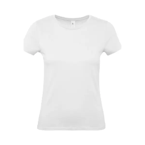 B&C Set Van 3x Stuks Wit Basic T-shirts Voor Dames Met Ronde Hals - Katoen - 145 Grams - Witte Shirts / Kleding, Maat, Xs (34) thumbnail