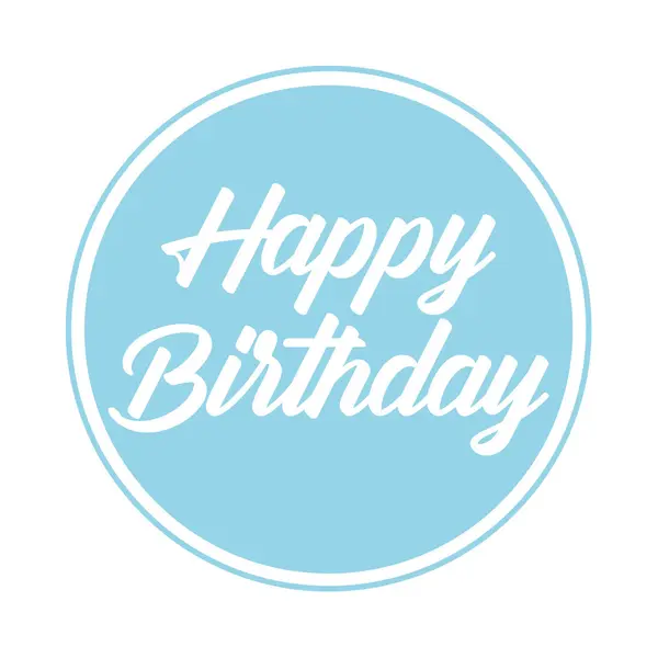 Bellatio Decorations 80x Stuks Bierviltjes/onderzetters Happy Birthday Licht Blauw 10 Cm - Verjaardag Versieringen Blauw thumbnail