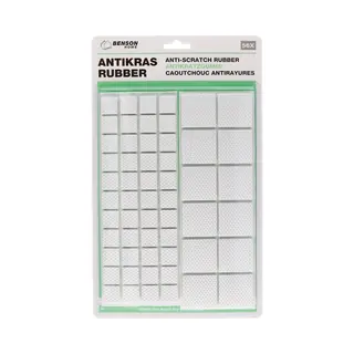 Benson Antikras Rubber - Wit - 112x Delig - Meubelviltjes - Diverse Formaten