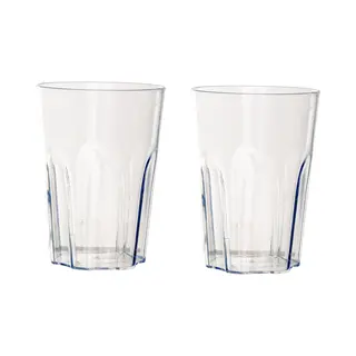 Araven Onbreekbare Kunststof Camping Drinkglazen/waterglazen - 4x Stuks - 400 Ml - Polycarbonaatglas