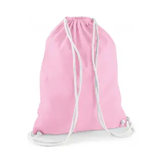 Gymtas Sport/zwemmen - Rugzak - Lichtroze - Met Rijgkoord - 46x37 Cm - Katoen - 12 Liter