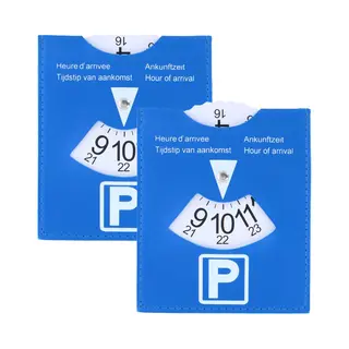All Ride Parkeerschijf - 2x Stuks - Draaischijf Voor Parkeren - 12 X 15 Cm - Blauw