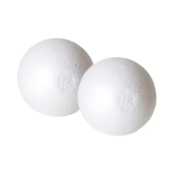 Gerimport Pakket Van 2x Stuks Piepschuim Hobby/Diy Bal/bol 12, 5 Cm - Kerstballen Maken Knutselmateriaal thumbnail